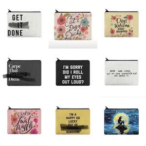 New Funny Zipper Pouch - Multiple Available